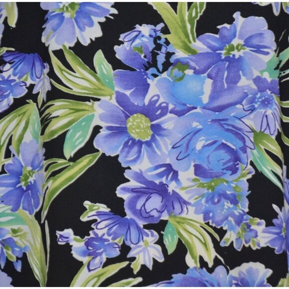 Vintage Joanna Purple Floral Sleeveless Tank Top Blouse Plus Size 18W Summer - Picture 3 of 8